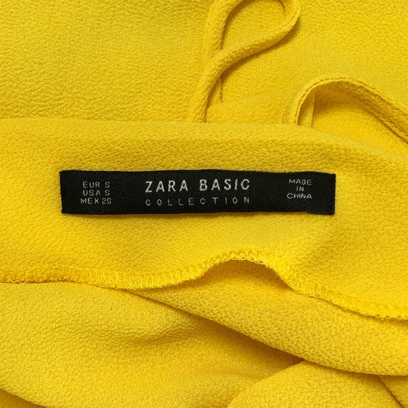 Zara | Yellow Open Back Romper S - Picture 7 of 8